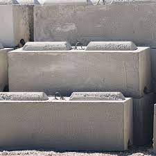 Stackable v-wedge concrete ecology blocks barriers barricades for sale fresno ca